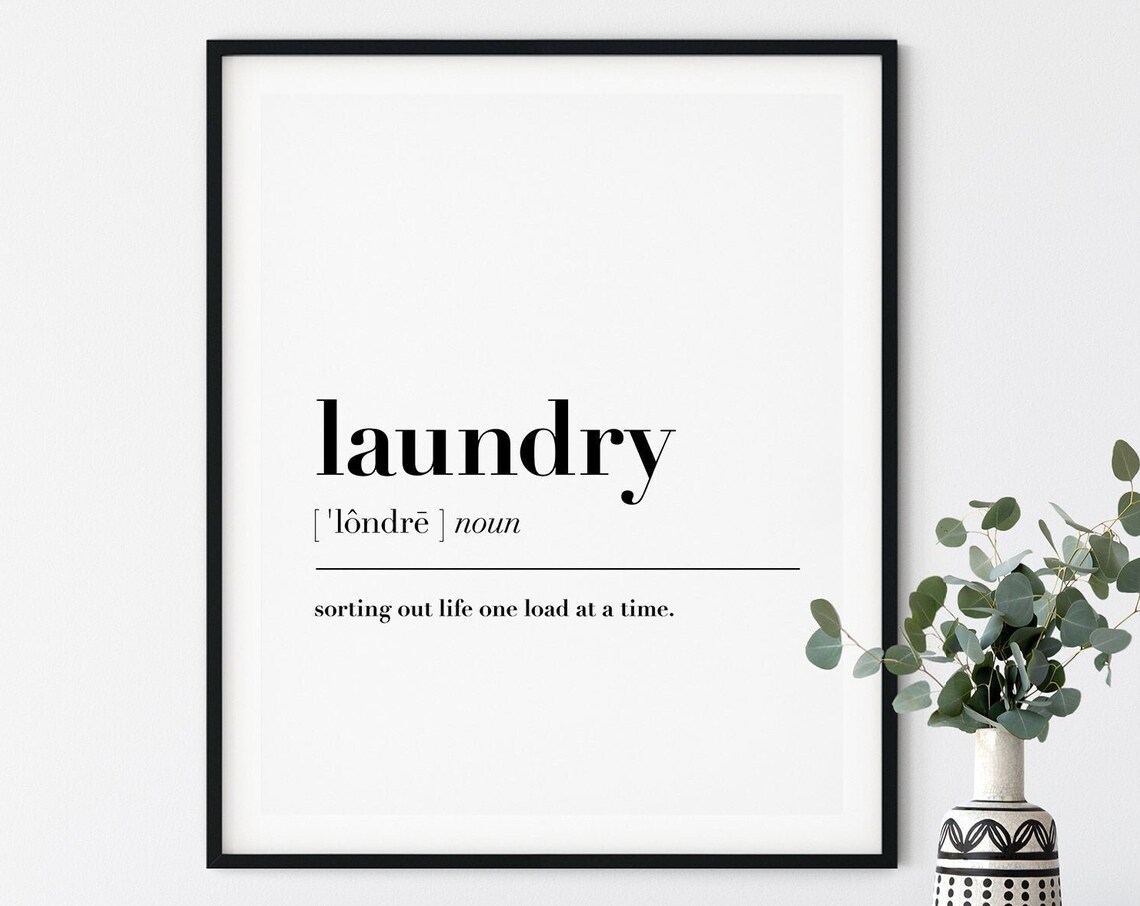 Laundry Definition Print, Funny Laundry Room Decor - Image 2