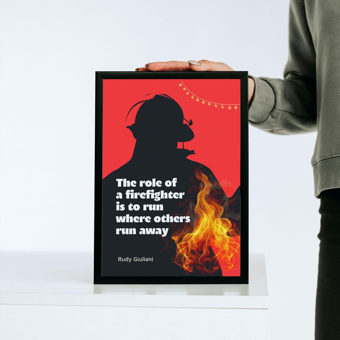 Firefighter Quotes, Fire Department Poster - Image 2