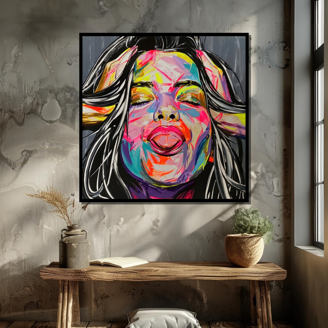 Vibrant Pop Art Woman, Contemporary Art Print - Image 5