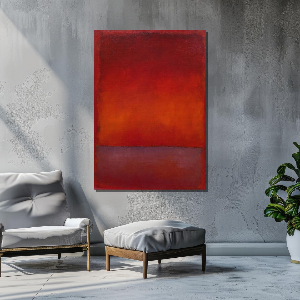 Rothko Inspired Abstract Art for Living Room - Image 2