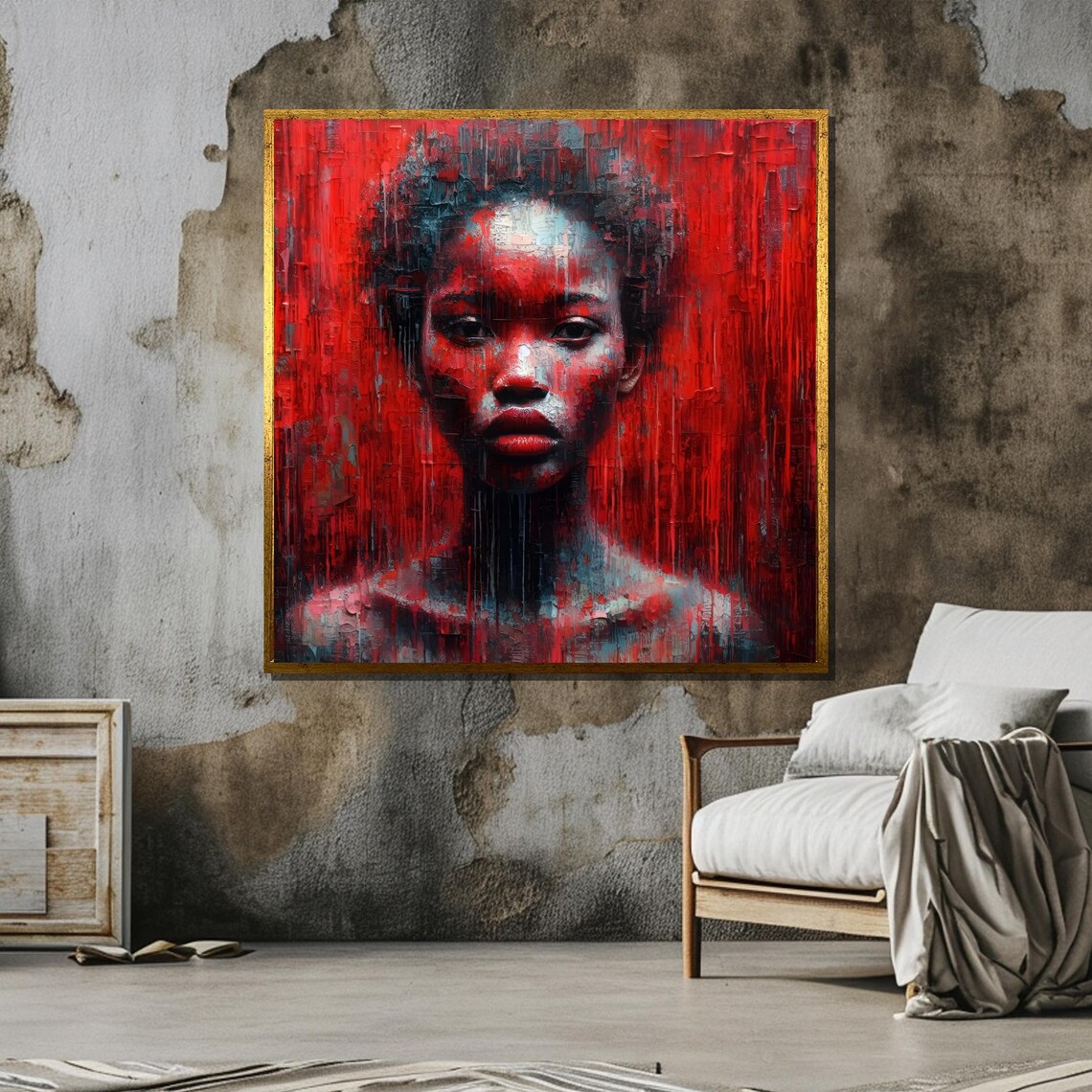 Abstract Portrait, Contemporary Modern Wall Decor - Image 6