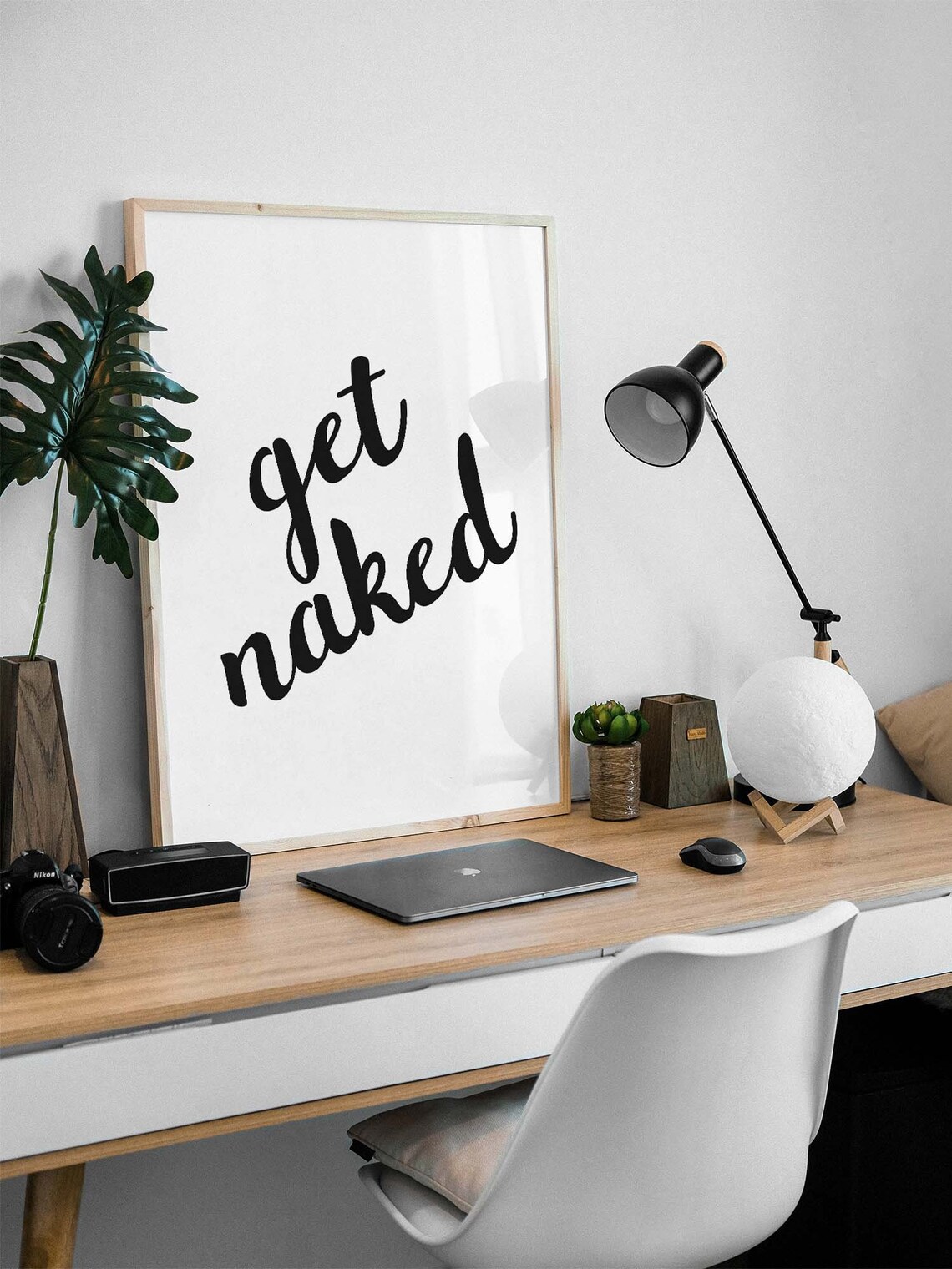 Get Naked Minimal Poster, Spa Bathroom Decor - Image 2