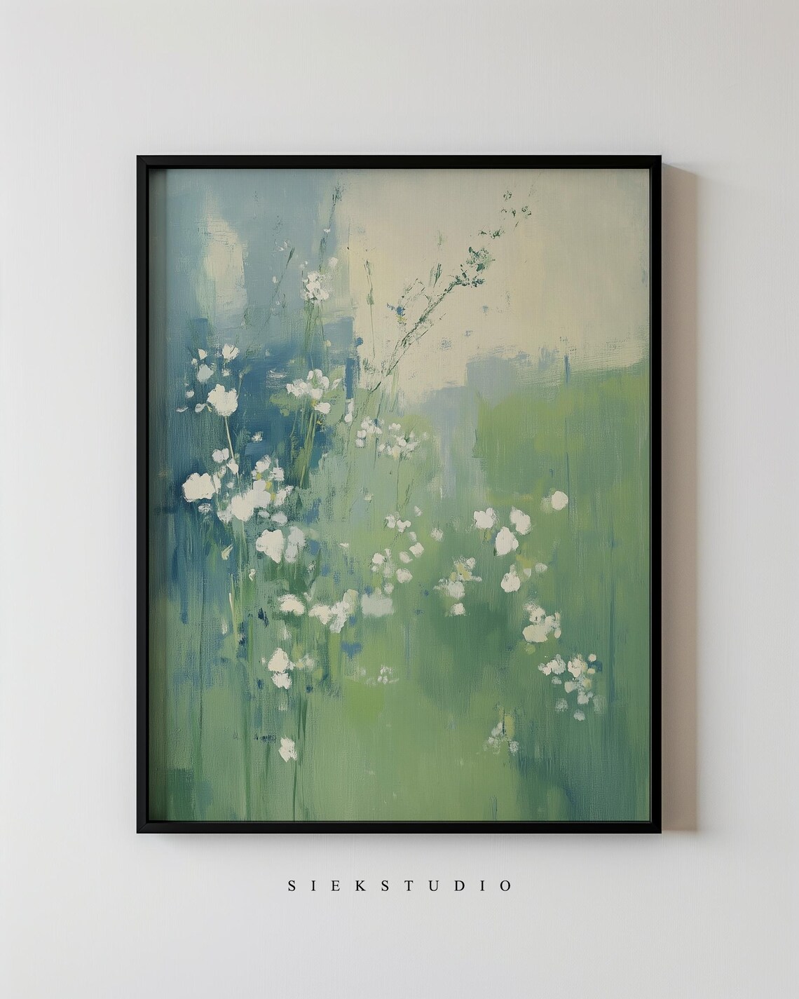 Abstract Meadow Botanical Art Print, Modern Homes