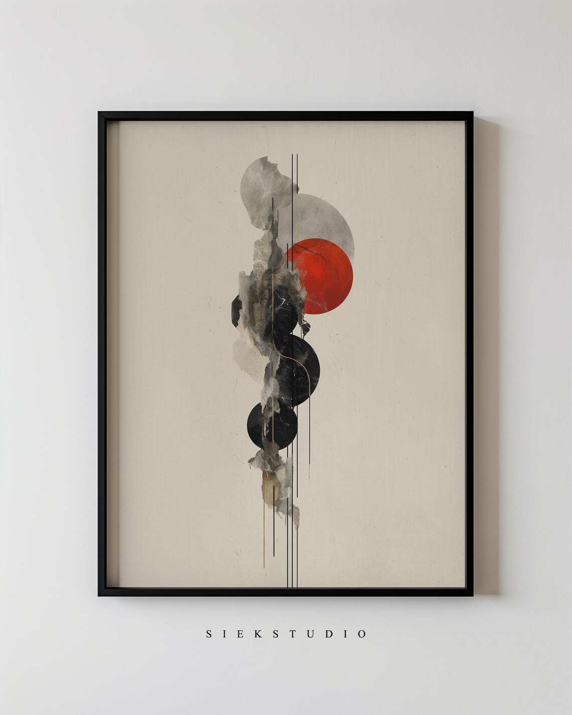 Abstract Shapes, Minimalist Modern Wall Art Print