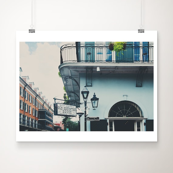Bourbon Street New Orleans Old Absinthe House Photograph Poster