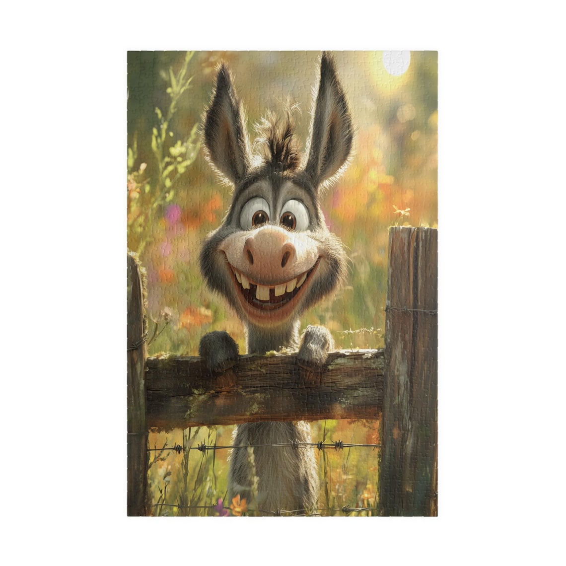 Happy Donkey In A Field, Fun Farm Animal Puzzle - Image 3