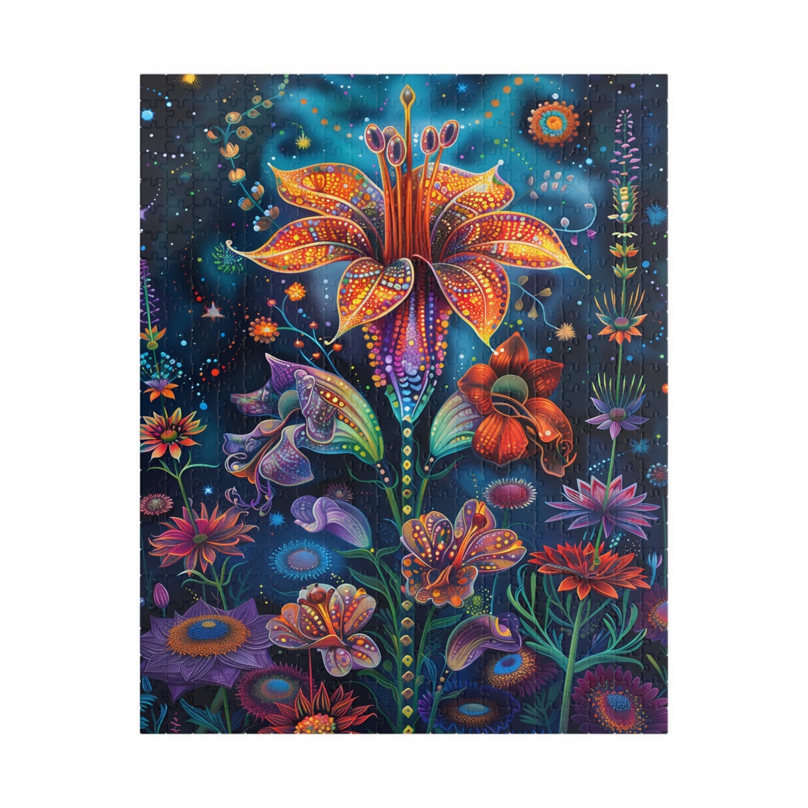 Tropical Dream Fantasy Flower Jigsaw Puzzle Tech Free Fun Activity Great Gift For Birthdays Paitents And Nursing Homes - Image 5