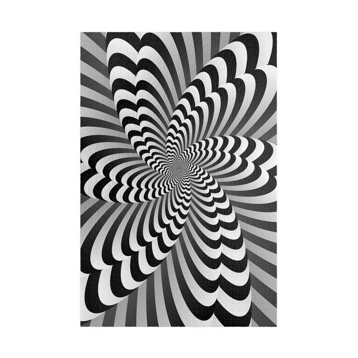 Twisted Challenging Optical Illusion Jigsaw Puzzle Great Gift For Holidays Birthdays Get Well And Nursing Homes Fun Tech Free Activity - Image 3