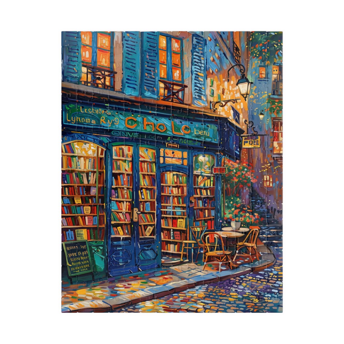 Book Shop In Paris Travel Poster, Impressionist Style - Image 2