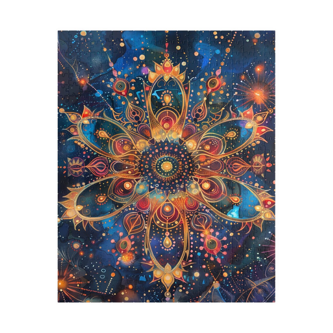 Celestial Mandala IV Golden Starry Night Sky Fantasy Art Poster - Image 5