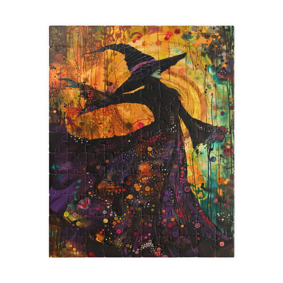 Dark Witch Halloween Art Print, Holiday Seasonal Decor - Image 5
