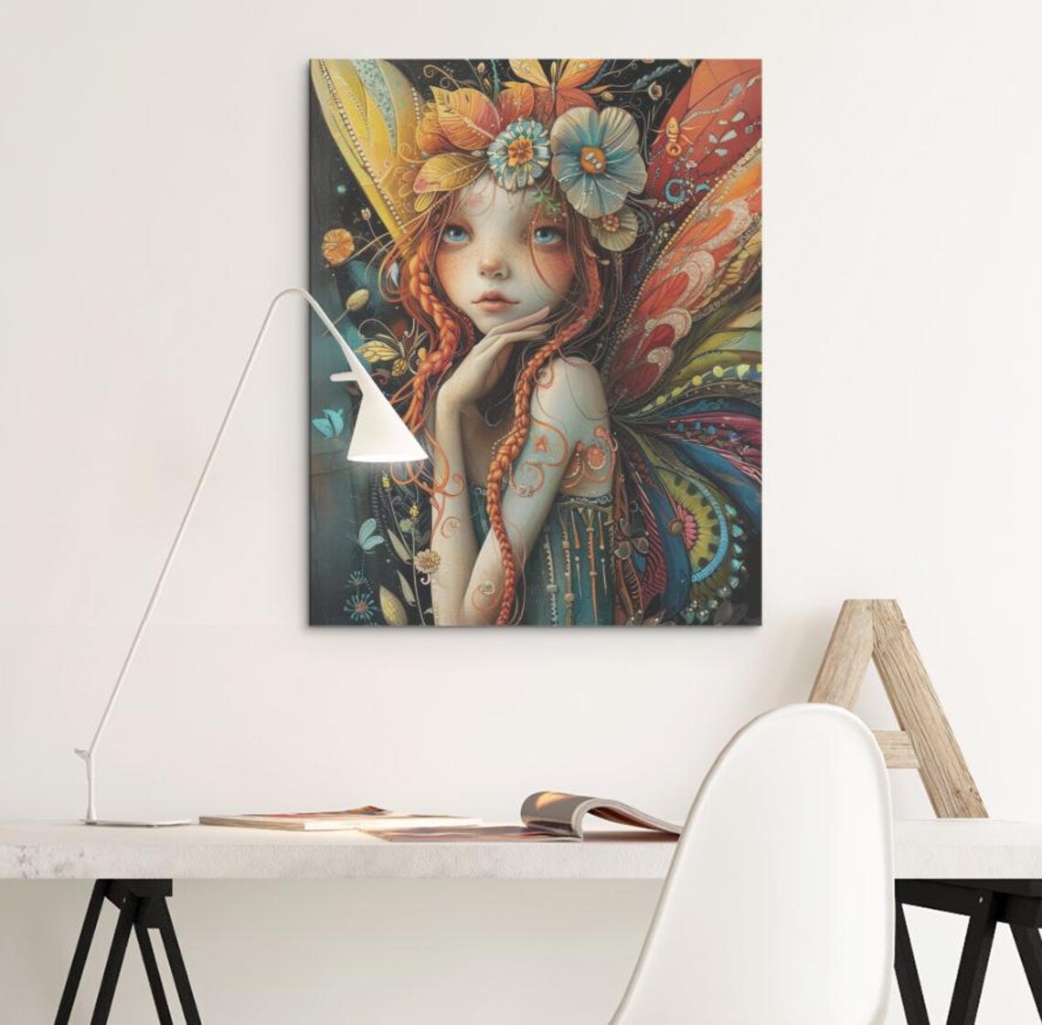 Bohemian Fairy Fine Art Printposter Folk Artboho Fae Wall Art Faerie Theme Decor Bedroom Office Girls Room Or Nursery Wall Art