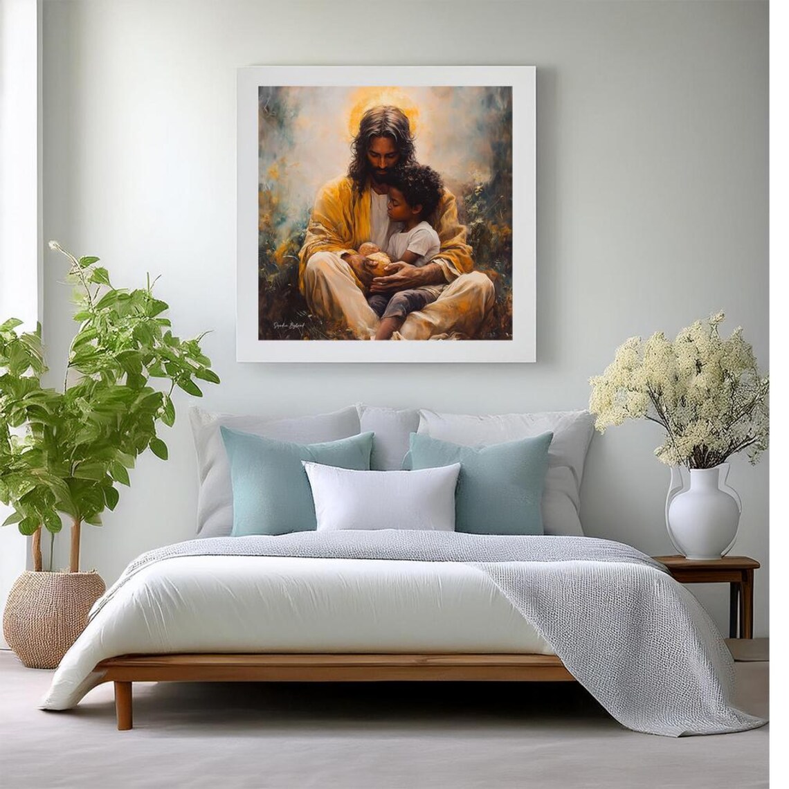 Jesus Bread For Child Christian Family Art - Image 2
