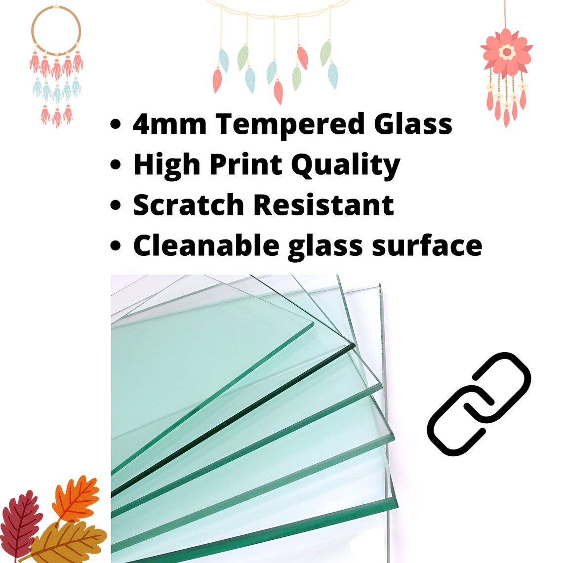 Tempered Glass Wall Art Fireflies Illuminate Forest Fantasy Neon Wall Decor Optical Illusion Artwork Psychedelic Glowing Forest Glass Art - Image 4