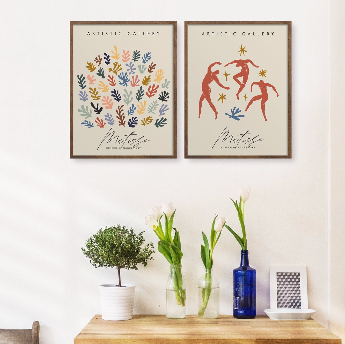 Matisse Colorful Coral Circle Exhibition Gallery Botanical Art Poster - Image 2
