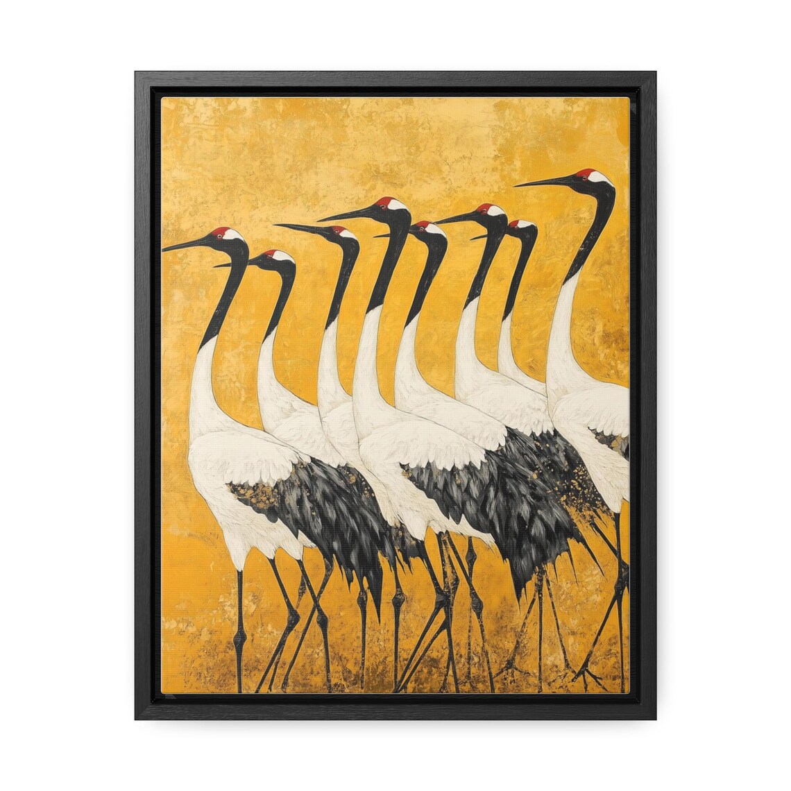 Cranes In Harmony, Bohemian Japanese Art Print - Image 3
