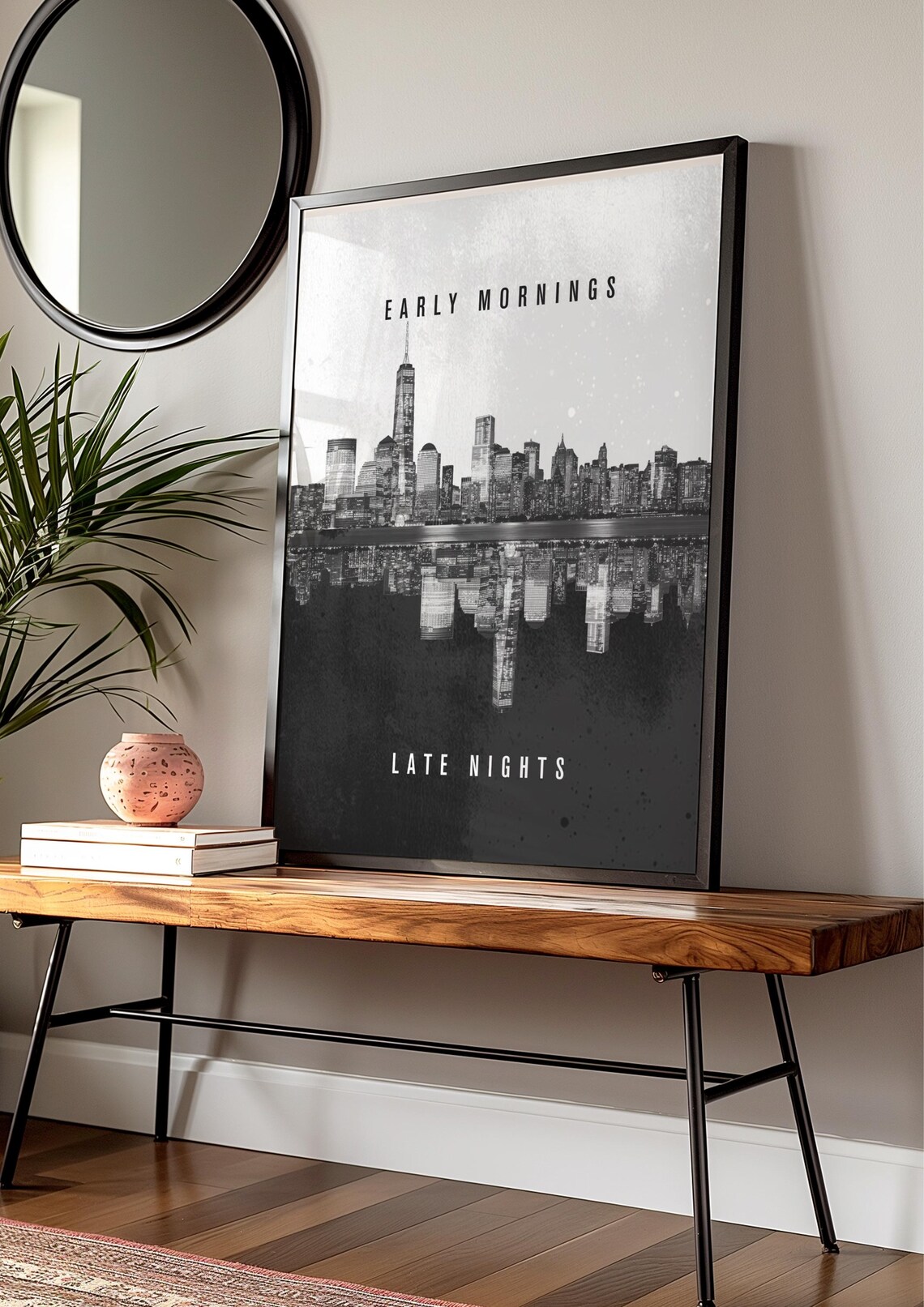New York Skyline, Urban Minimalist Modern Abstract - Image 5