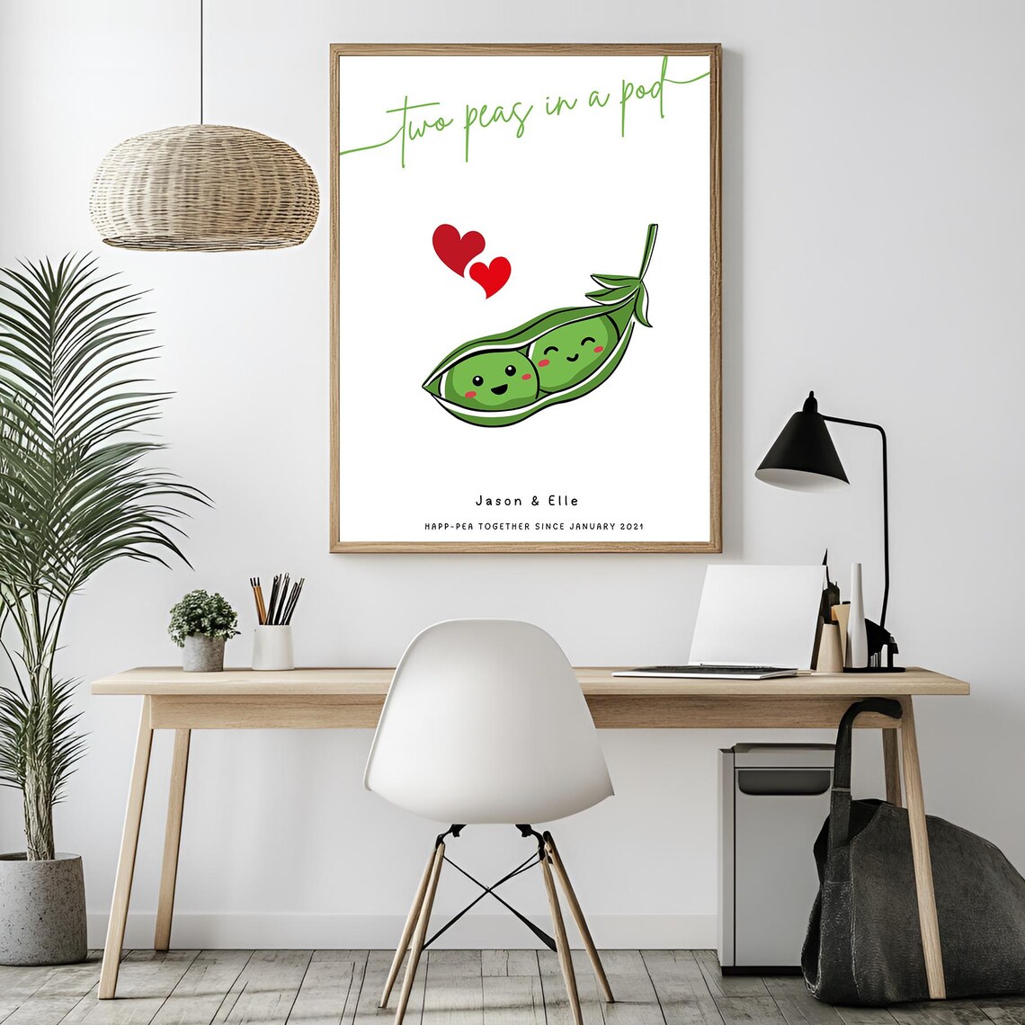Two Peas In A Pod, Personalized Gift For Couples - Image 5