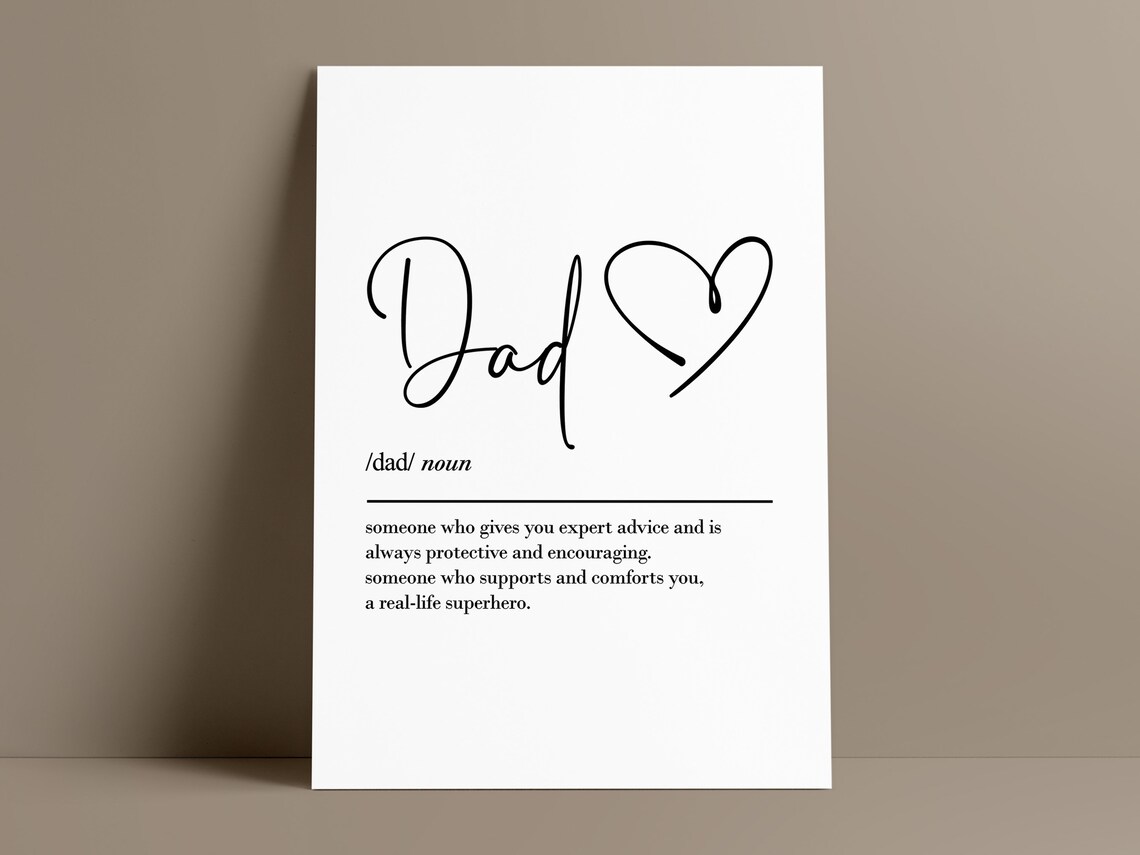 Dad Definition Wall Art, Gift From Daughters - Image 3