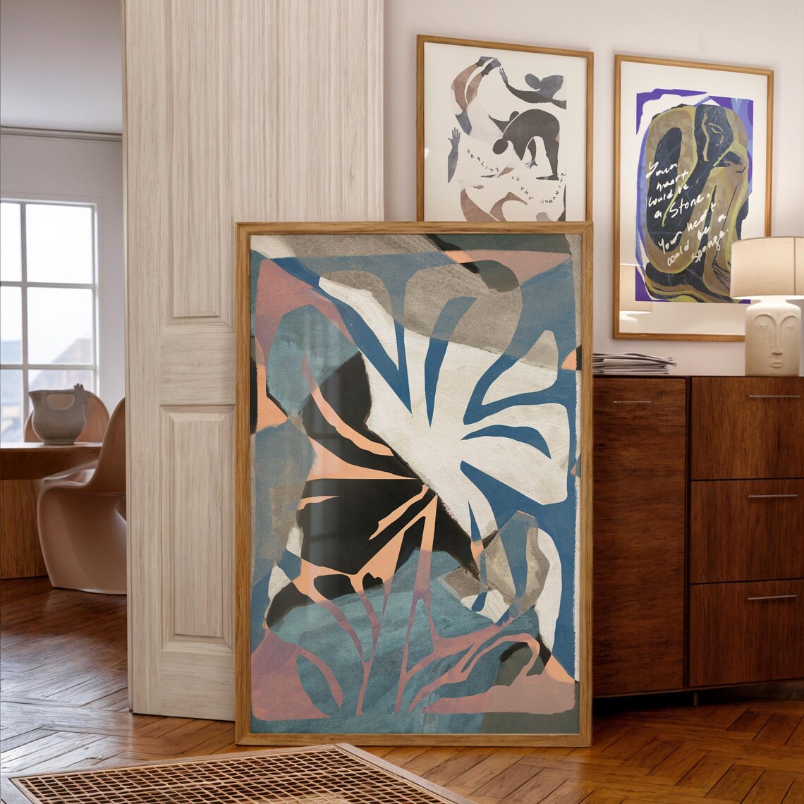 Abstract Flower No1 Modern Art Print - Image 4