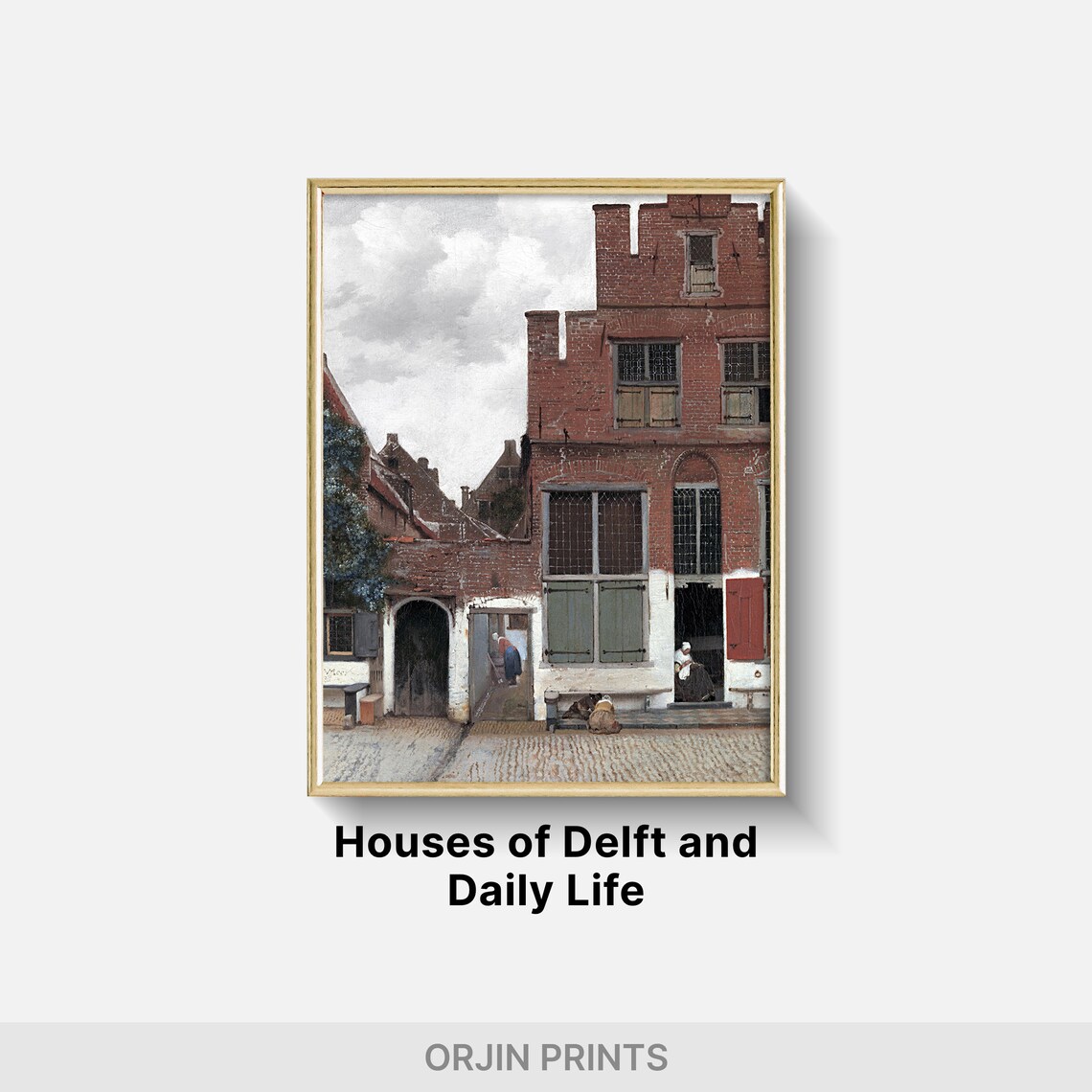 Vermeer The Little Street Delft Brick House Dutch Golden Age Poster - Image 2