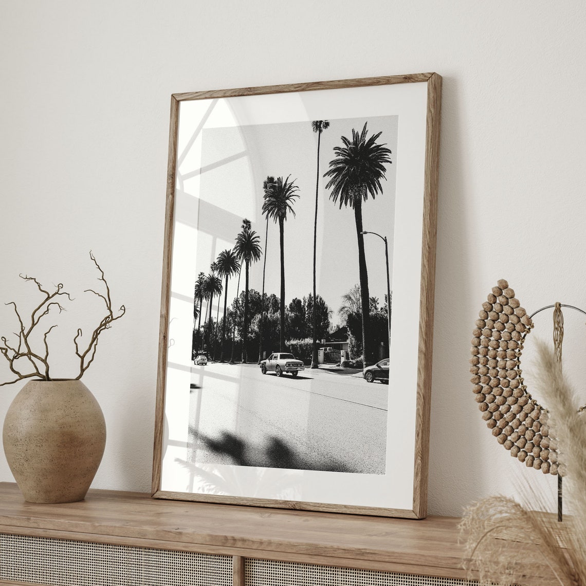 Los Angeles Wall Art Black And White Print La Street Photography California Poster Usa Cityscape Los Angeles Decor C19 89 - Image 2