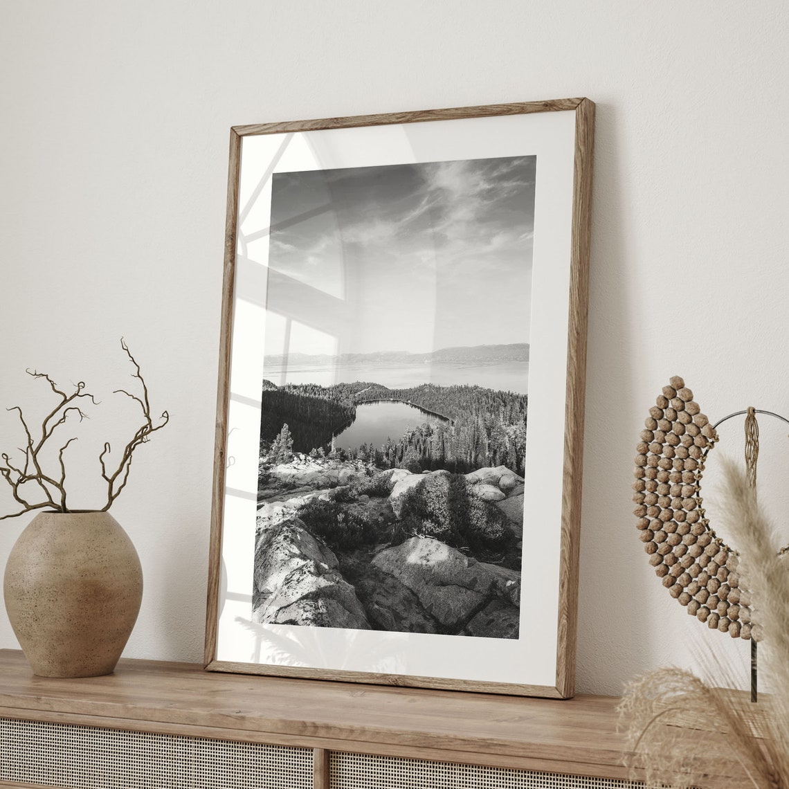 Lake Tahoe Black And White Landscape Print Lake Tahoe Wall Art Lake Tahoe Poster California Photo Usa C19 135 - Image 2