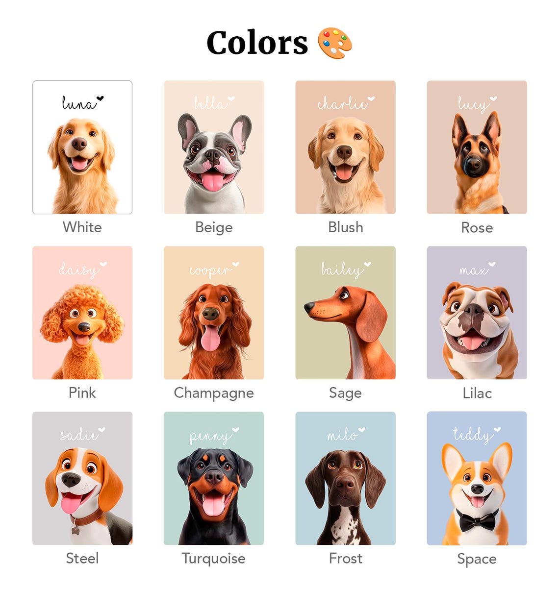 Custom Irish Setter Dog Portrait With Name Personalized Pet Art Poster - Image 6