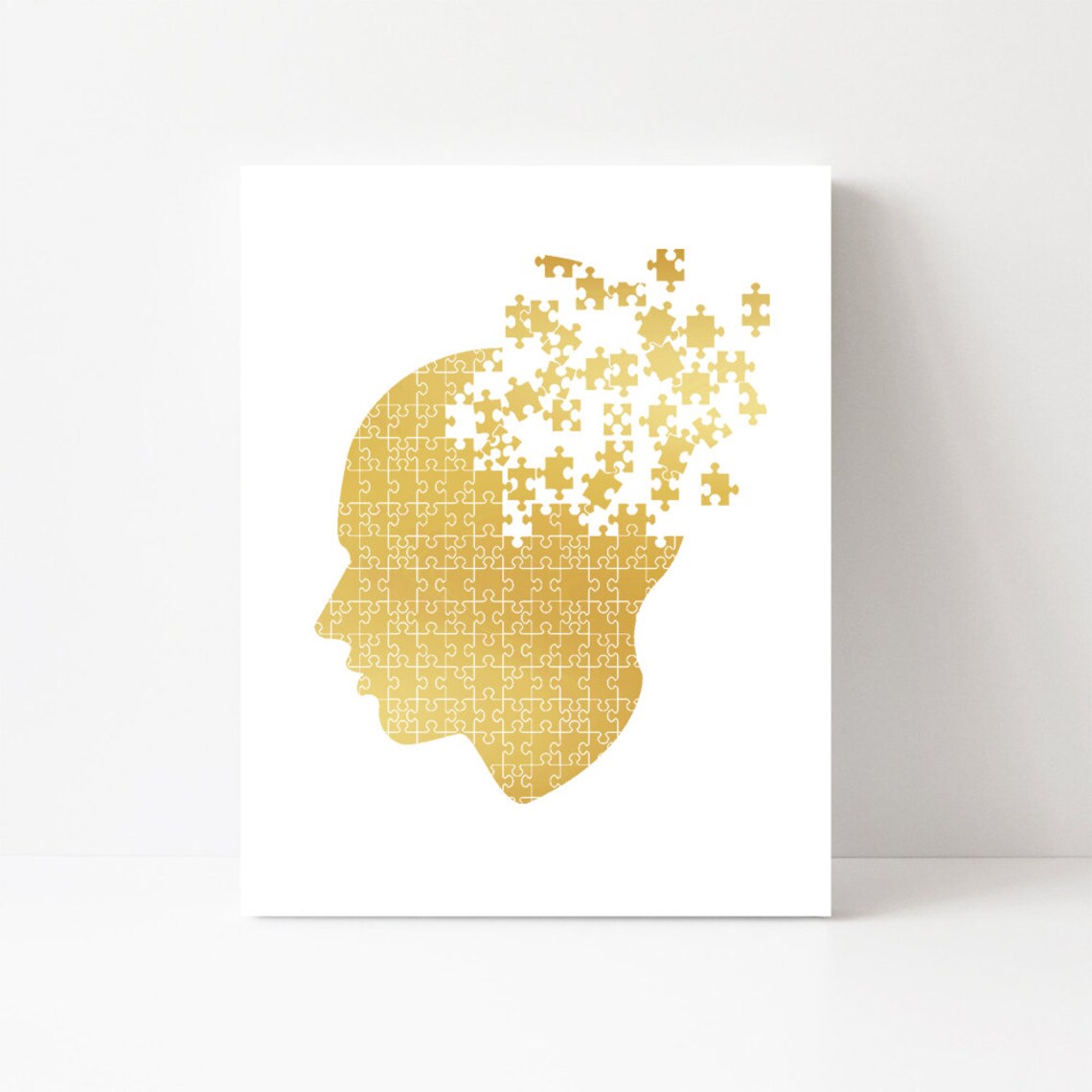 Brain Puzzle Thank You Art Print for Therapists - Image 3