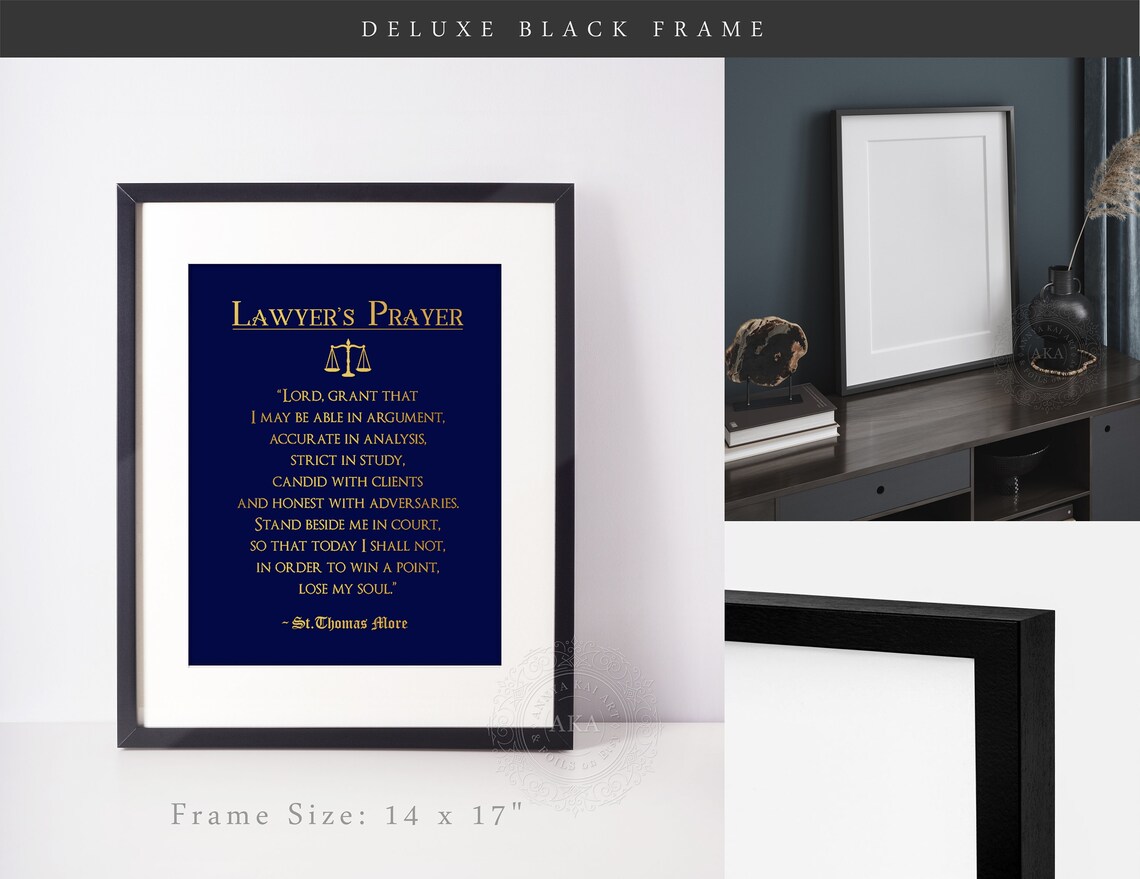 Lawyers Prayer Art Print, Christian Attorney Faith - Image 3