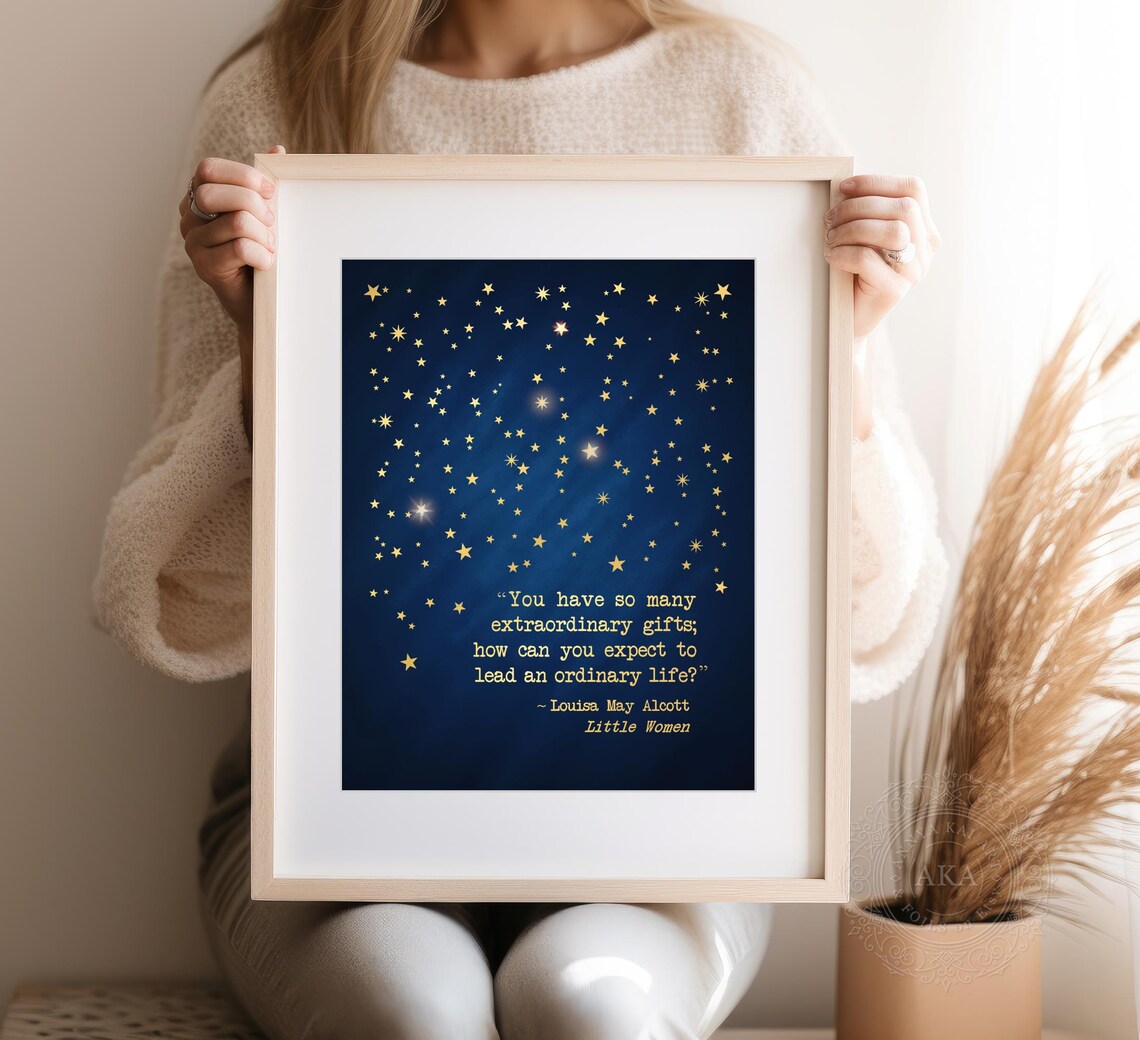 Louisa May Alcott Little Women Quote Art Print - Image 5