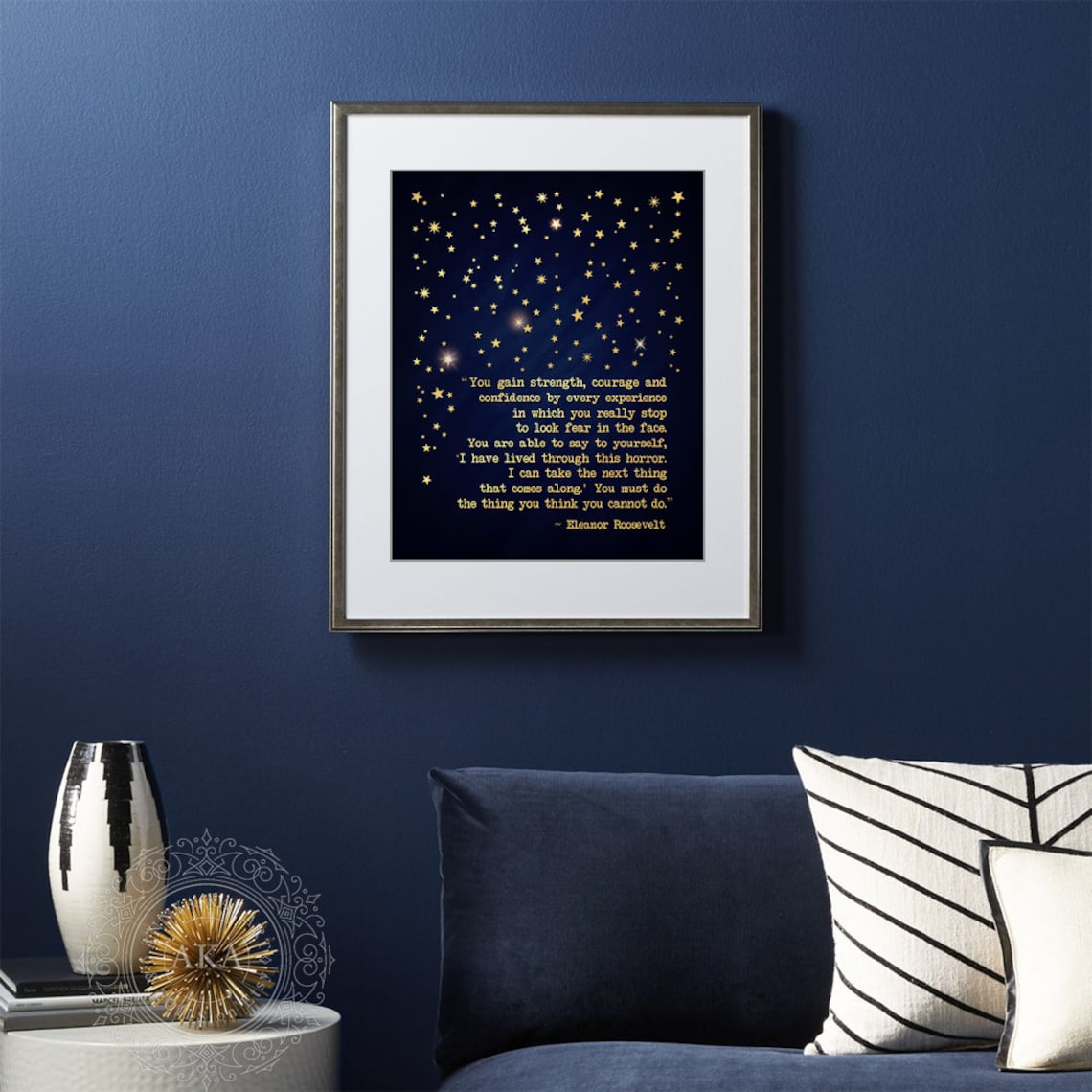 Eleanor Roosevelt Quote, Gold Foil Poster Print - Image 5
