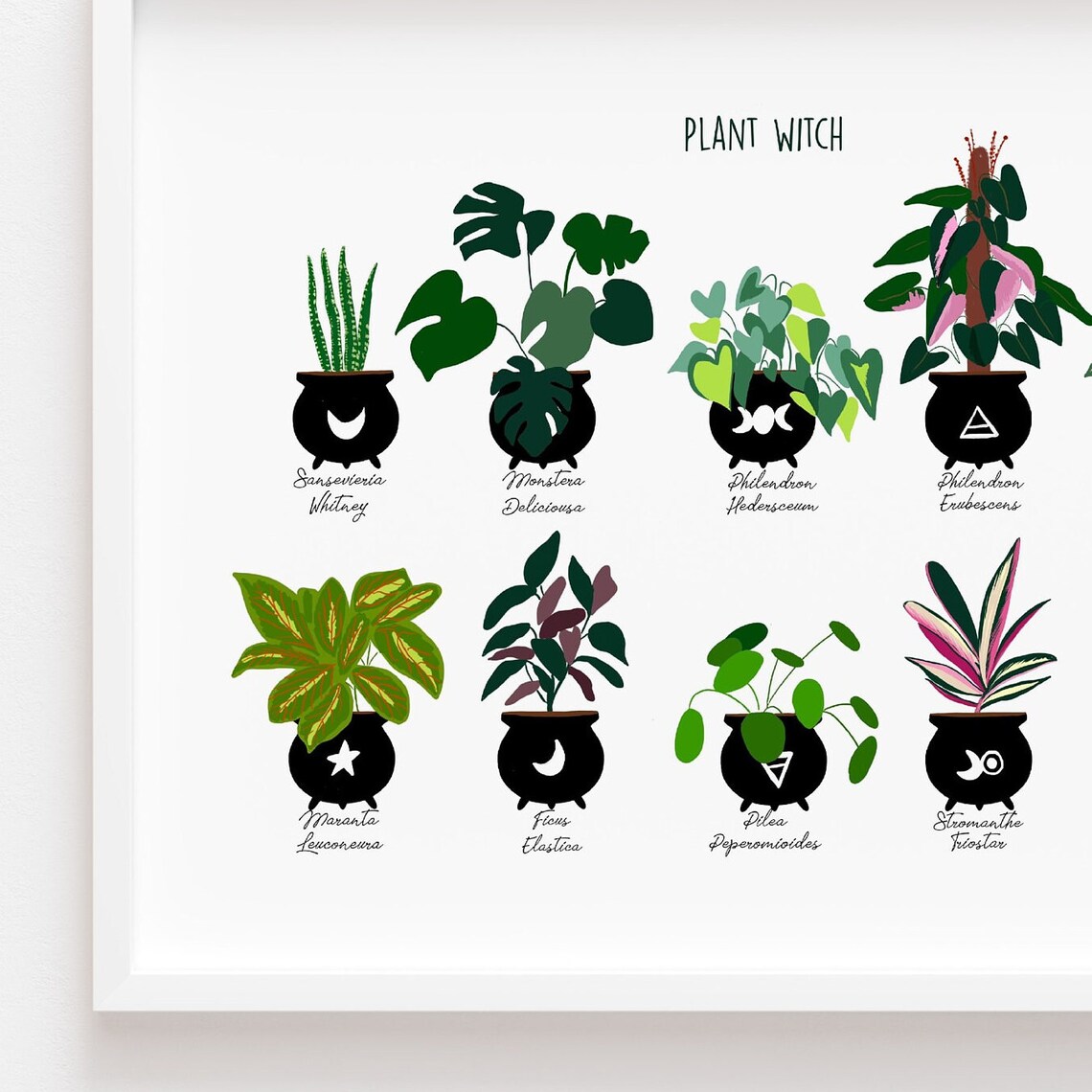 Plant Witch Halloween Art Print, Cauldron Decor - Image 2