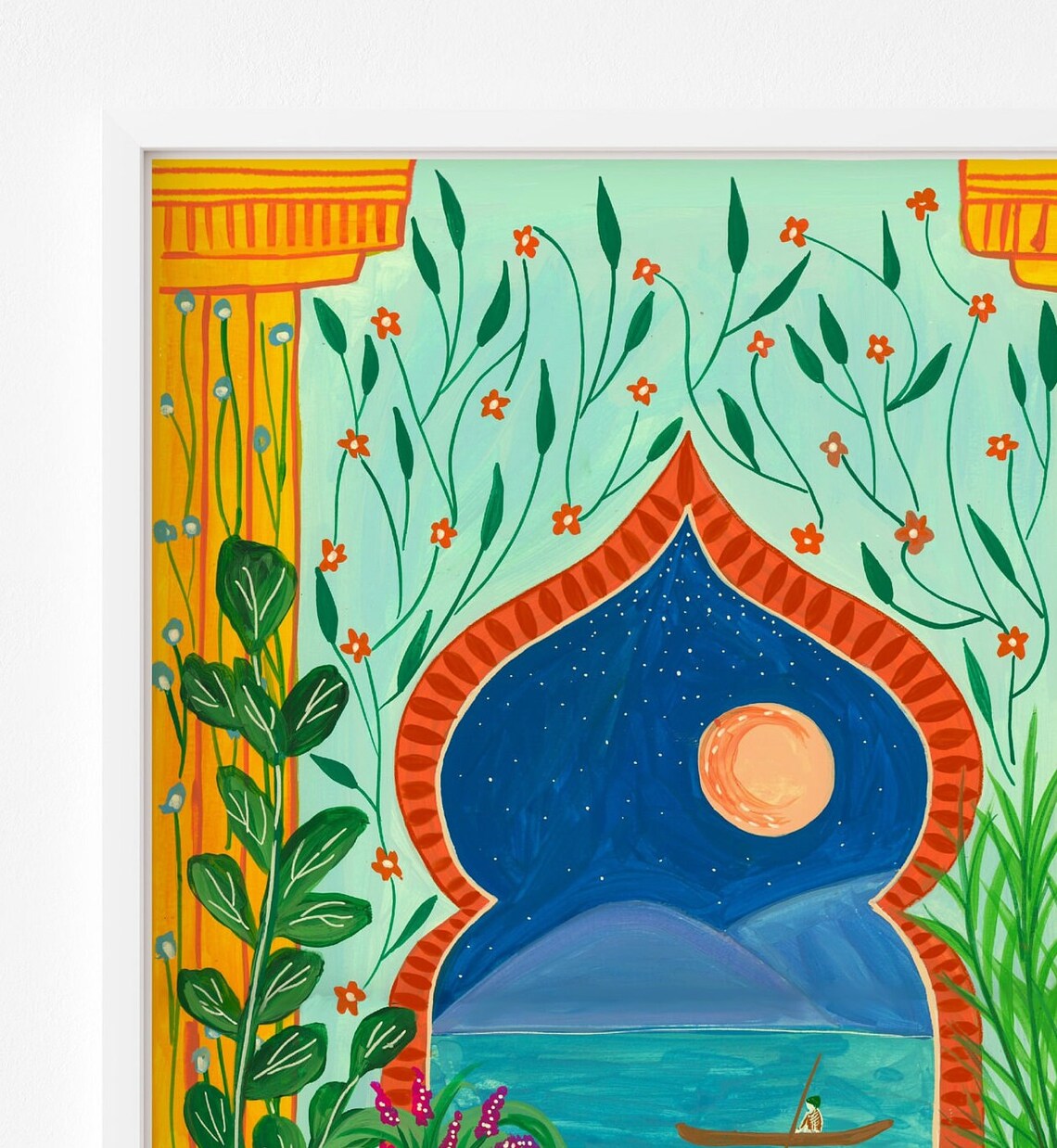 Marrakech Morocco Travel Art Print, Tropical Decor - Image 2