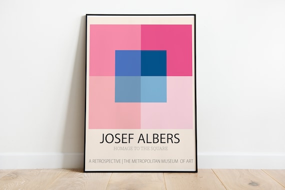 Josef Albers Homage to the Square Retrospective Exhibition Poster