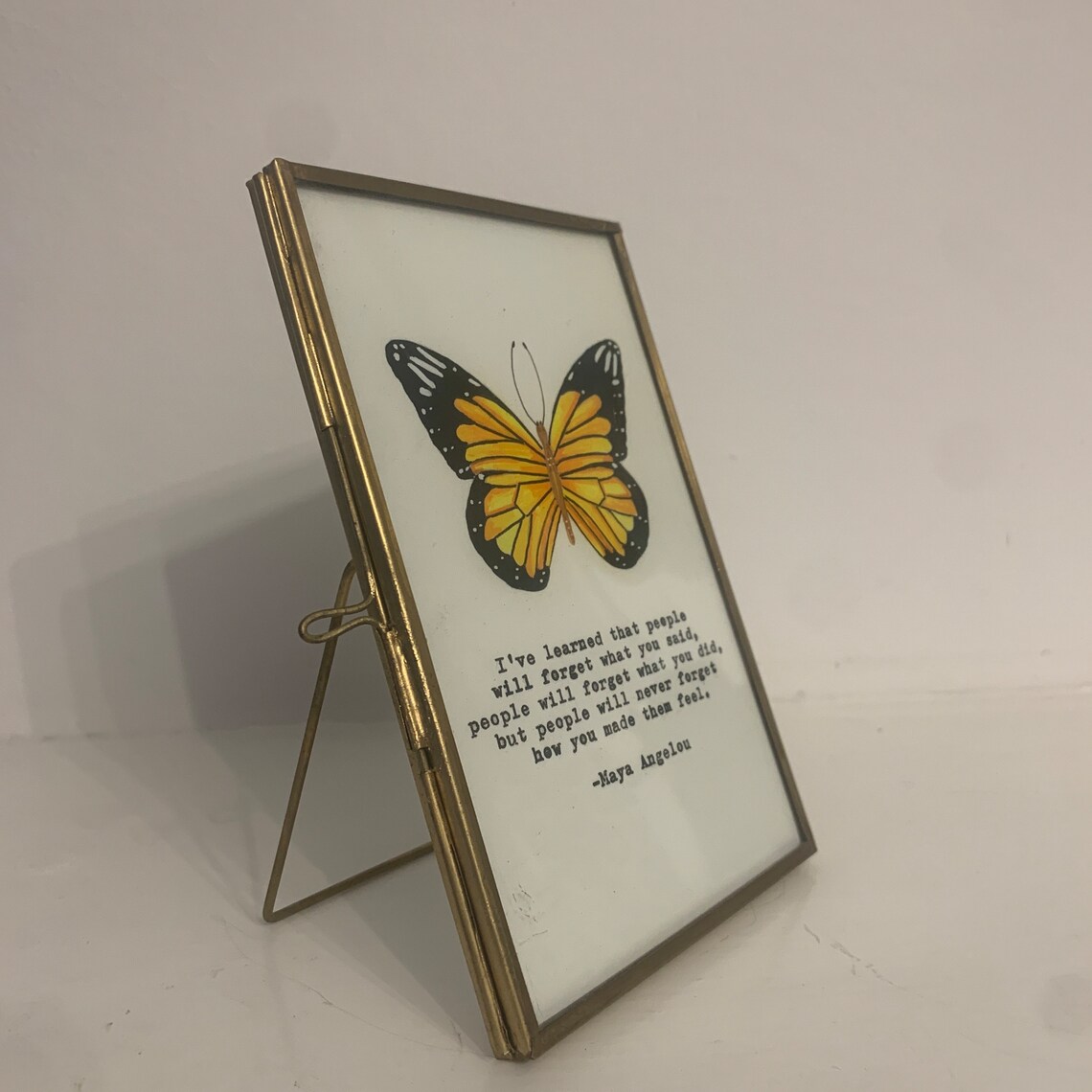 Maya Angelou Butterfly Quote Art Print, Vintage Style - Image 2