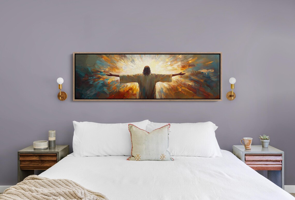 Jesus Welcoming All Christian Art Print, Panoramic - Image 5