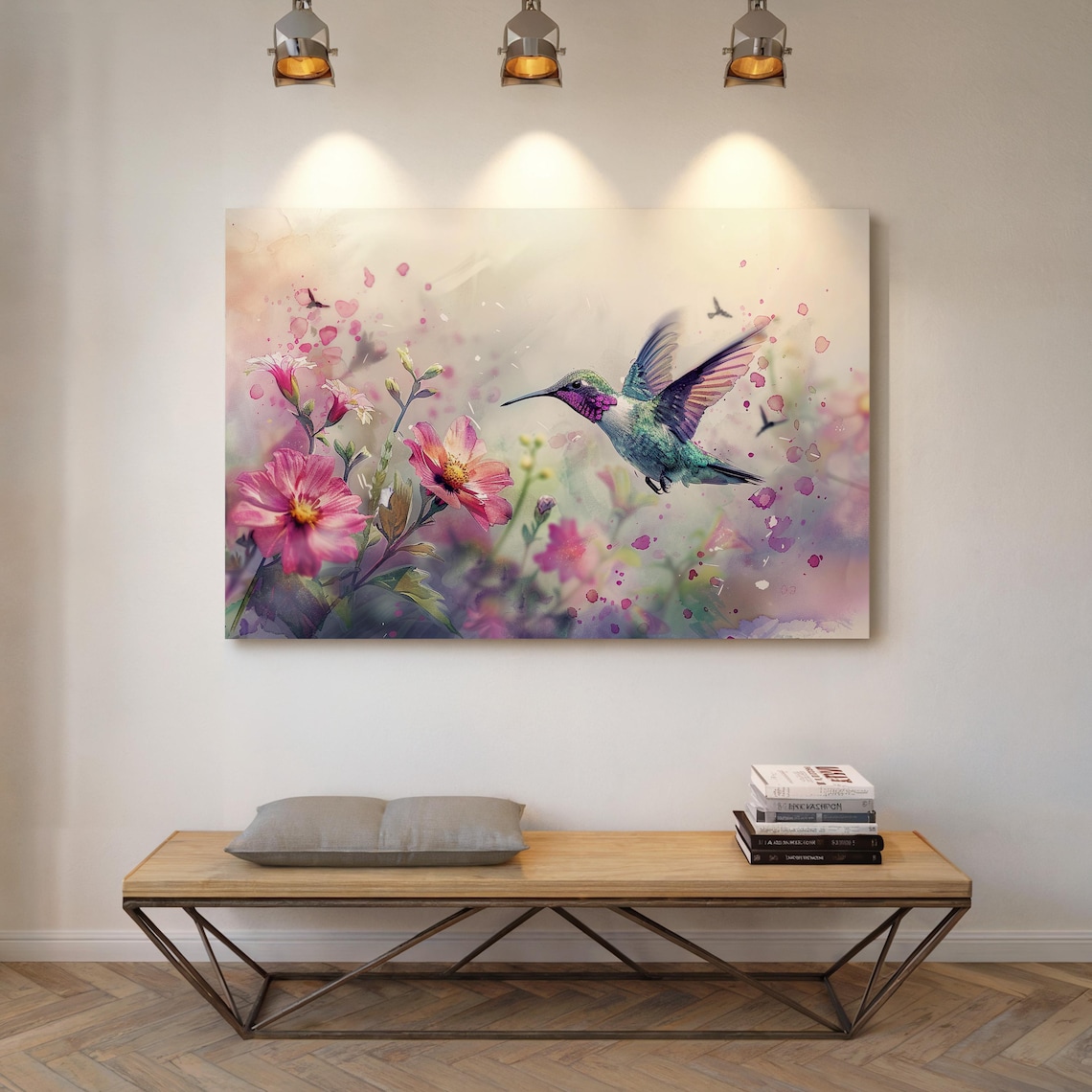 Hummingbird Wall Art Print, Bird Decor for Room - Image 4