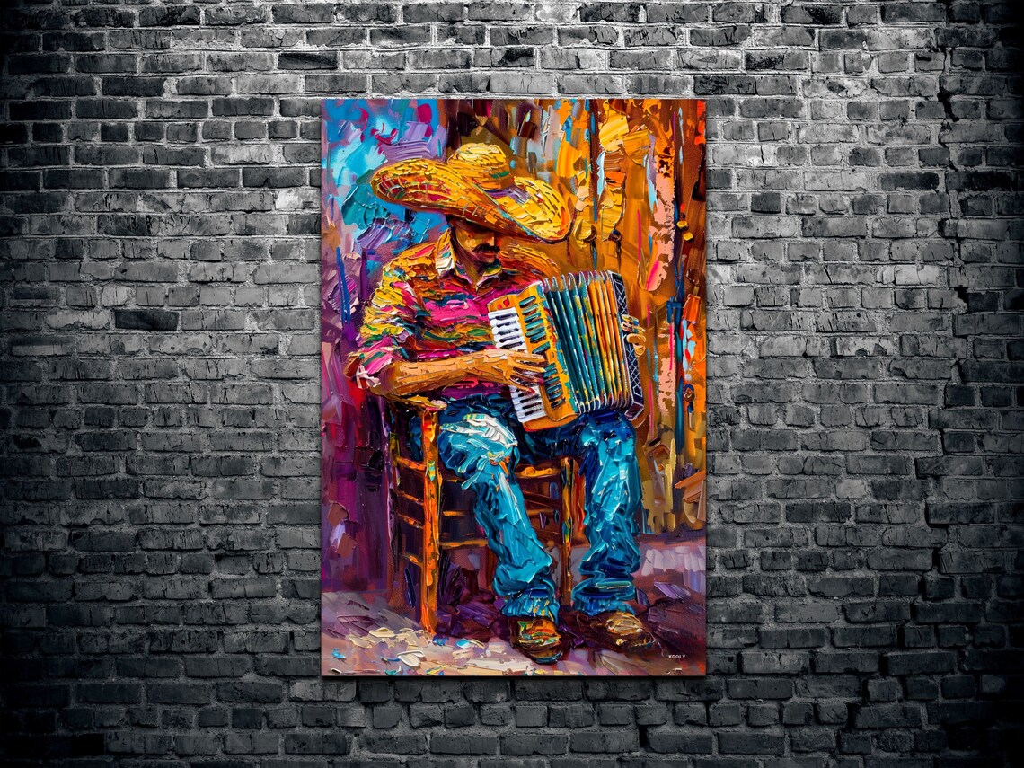 Mariachi Man Mexican Wall Art, Spanish Style - Image 2