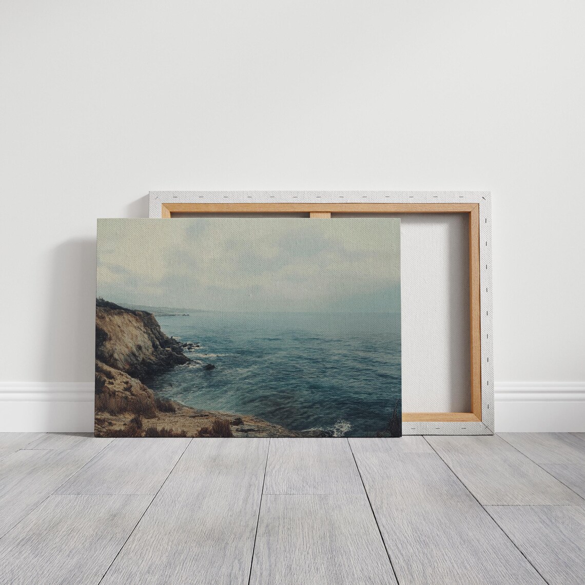 Serene Coastal Cliff Ocean View Seascape Tranquil Nature Poster - Image 6