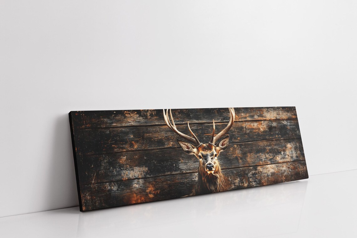 Rustic Buck Art Print, Lodge and Cabin Decor - Image 6