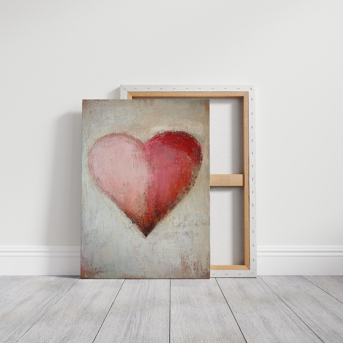 Abstract Heart Art Print, Romantic Minimalist Love - Image 3