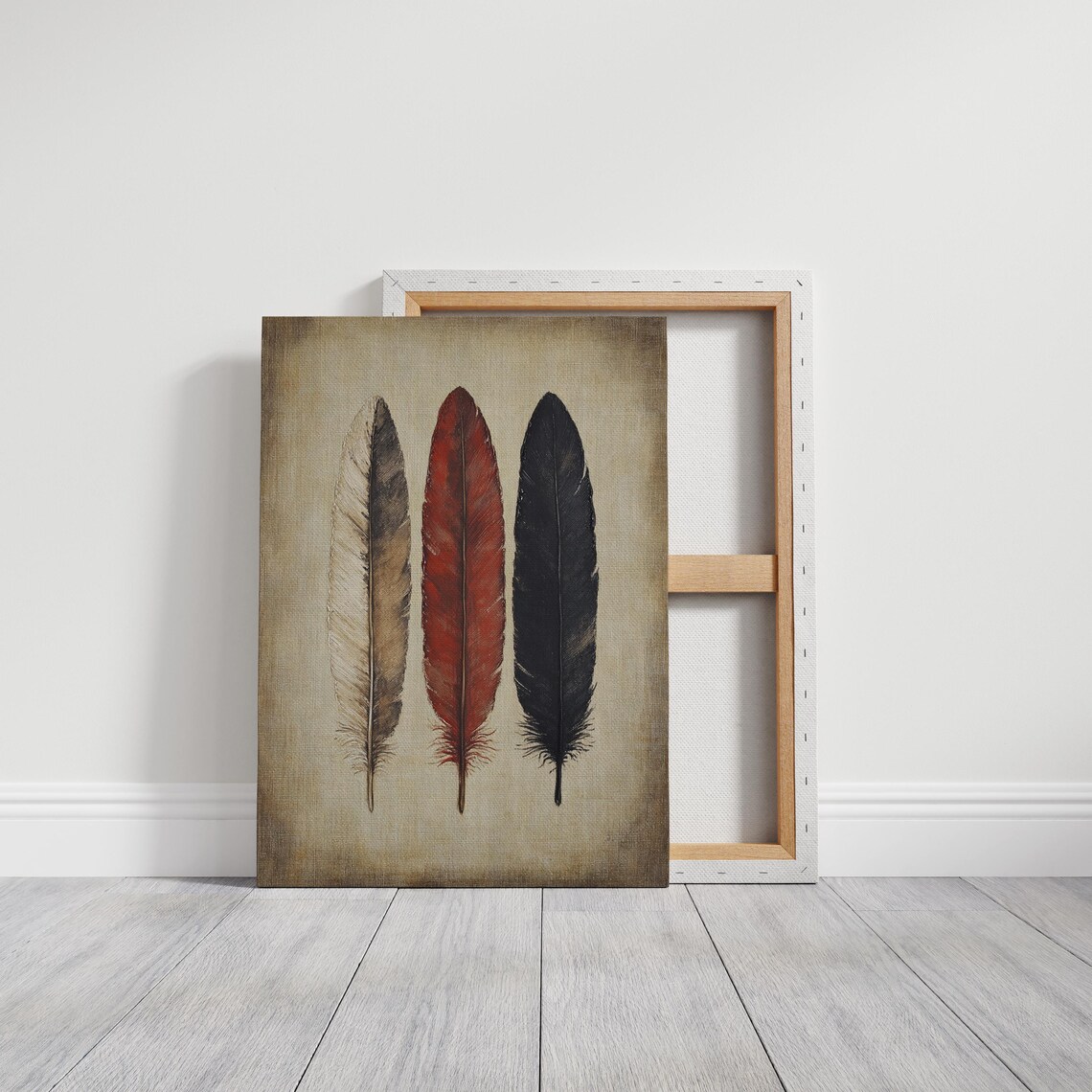 Rustic Feather Art Print, Nature-Inspired Decor - Image 6