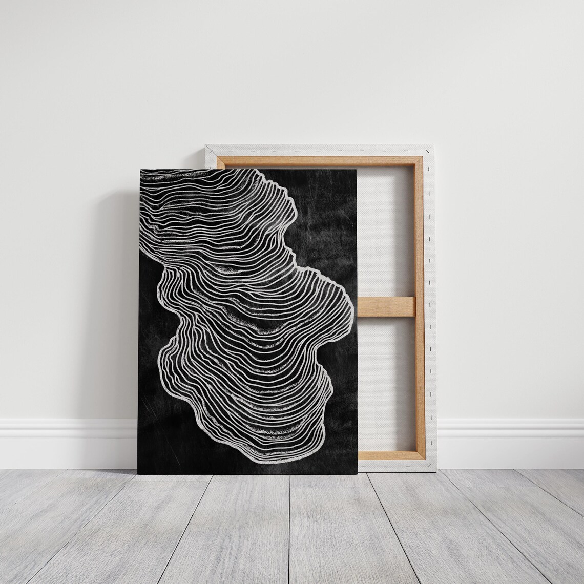 Abstract Wavy Line Art, Minimalist Wall Art Print - Image 5