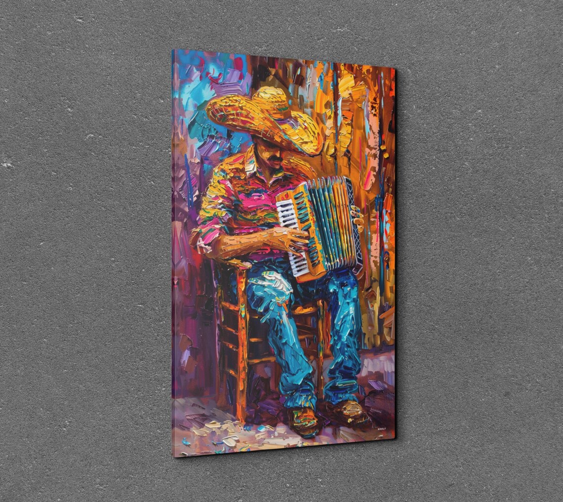 Mariachi Man Mexican Wall Art, Spanish Style - Image 3