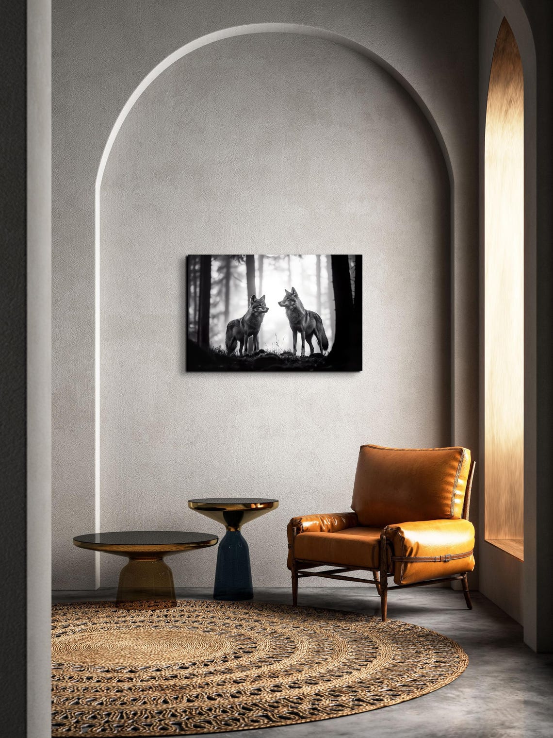 Wolf Pack Rustic Home Decor Art Print - Image 3