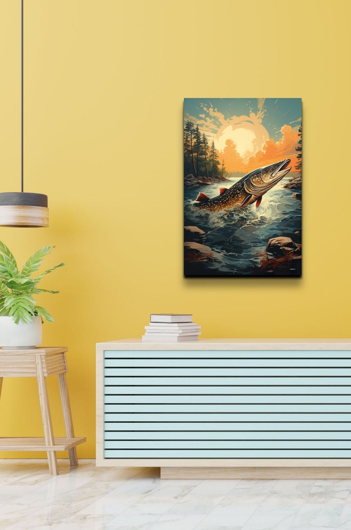 Northern Pike Vintage Wall Art Vintage Fishing Wall Art Fishing Wall Art Fishing Prints Gift For Dad Fishing Gift - Image 7