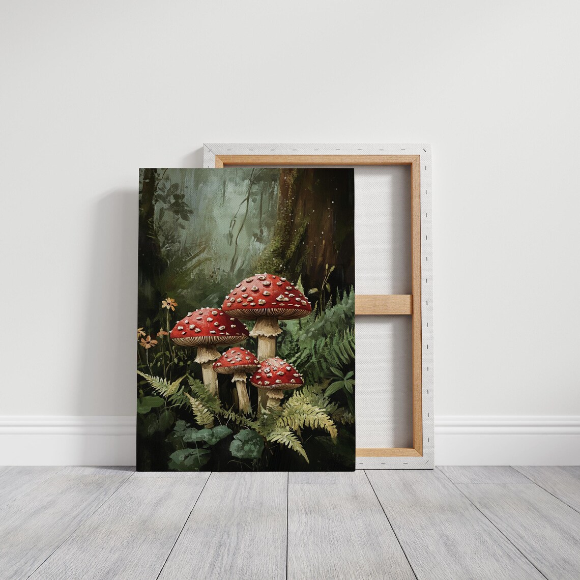 Amanita Mushrooms, Enchanted Forest Artwork - Image 7