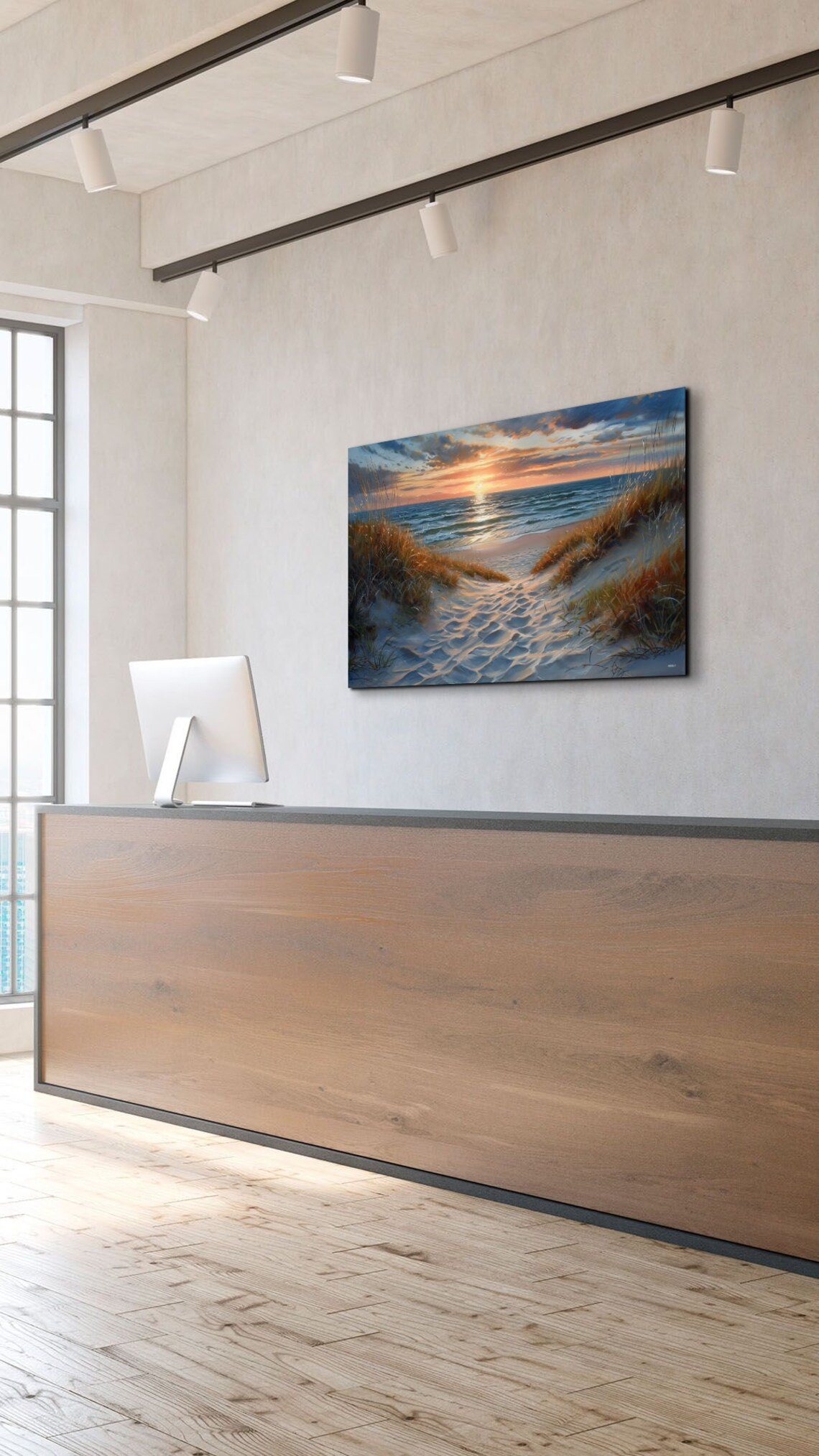 Sand Dunes On Beach - Beach Sunset Art Print - Image 5
