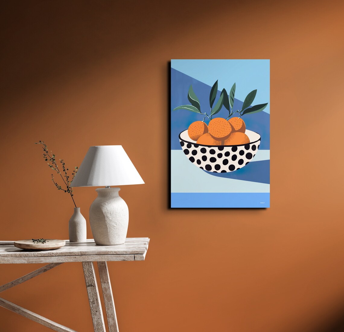 Minimalist Oranges, Mid-Century Modern Kitchen Art - Image 6